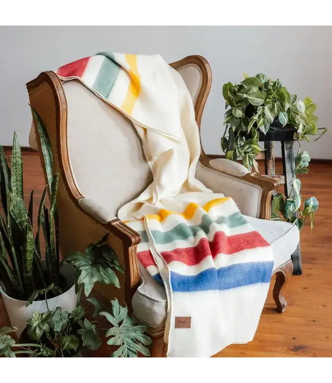 Pioneer Stripe Alpaca Blanket