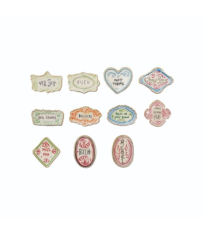 3"L Stoneware Magnet