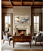 34x60 Grazing Horses-Framed Stucco