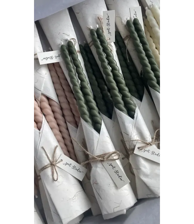 Twisted Taper Candle Set