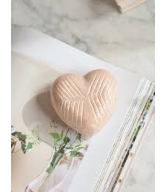 Heart Marble Large Pink