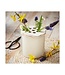 Daisy Ceramic Flower Frog Lg White