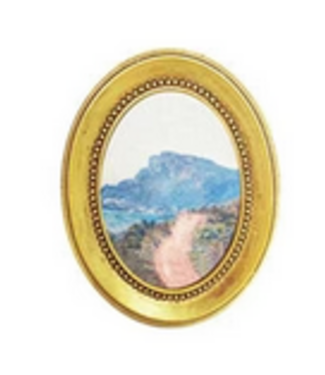 Resin Picture Frame Oval Magnet