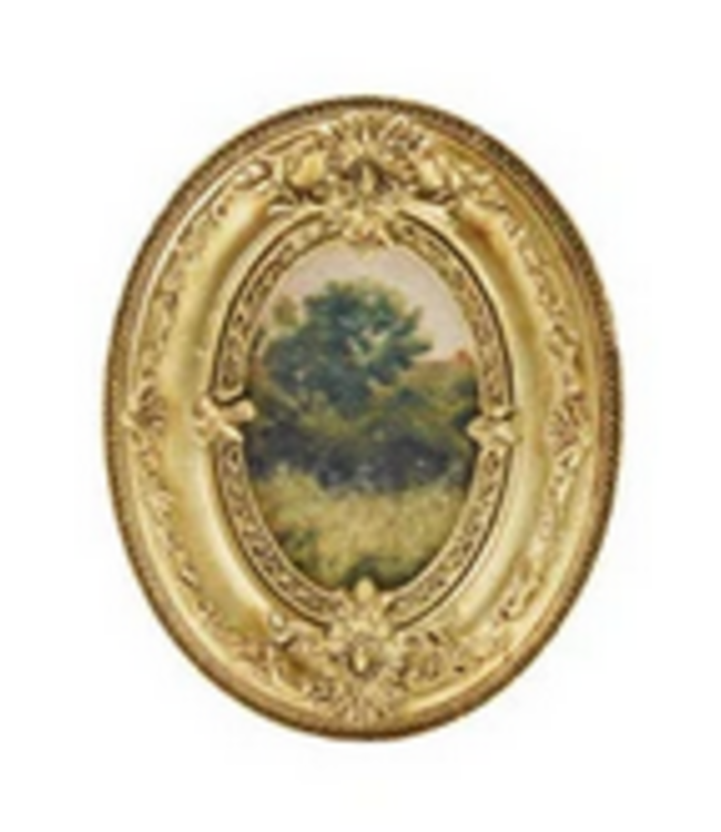 Resin Picture Frame Oval Magnet