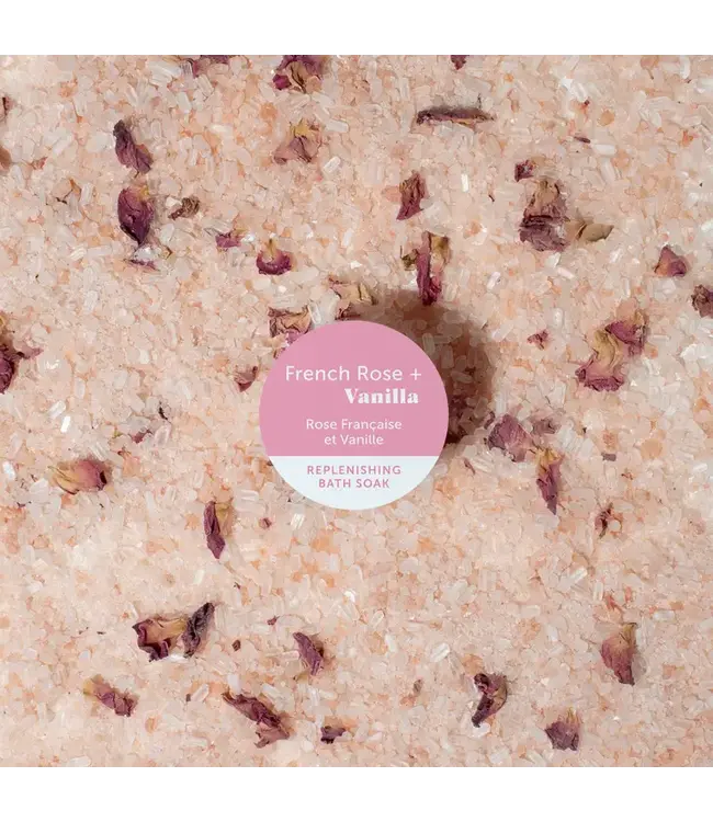 French Rose + Vanilla Replenishing Bath Soak