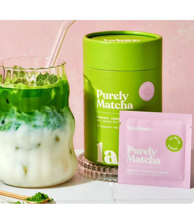 Lake & Oak Tea Co. Purely Matcha On the Go- 15x Sachets