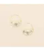 Scout Pressed Flower Hoop Earring