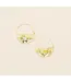 Scout Pressed Flower Hoop Earring