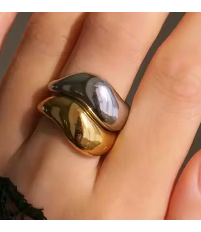 Wave Stacking Rings-Waterproof