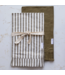 Olivee Green & White Stripes Ruffle Kitchen Dish Towel
