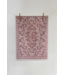 Renesans linen tea towel red