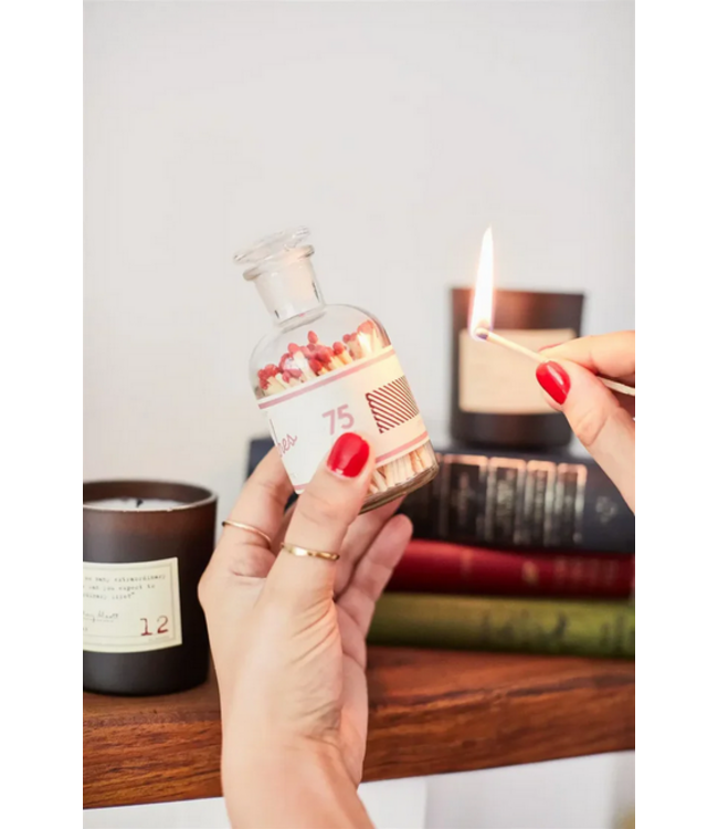 Safety Matches in Glass Container