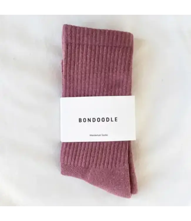 Bondoodle Women's Ribbed Crew Sock-Sport/Athletic