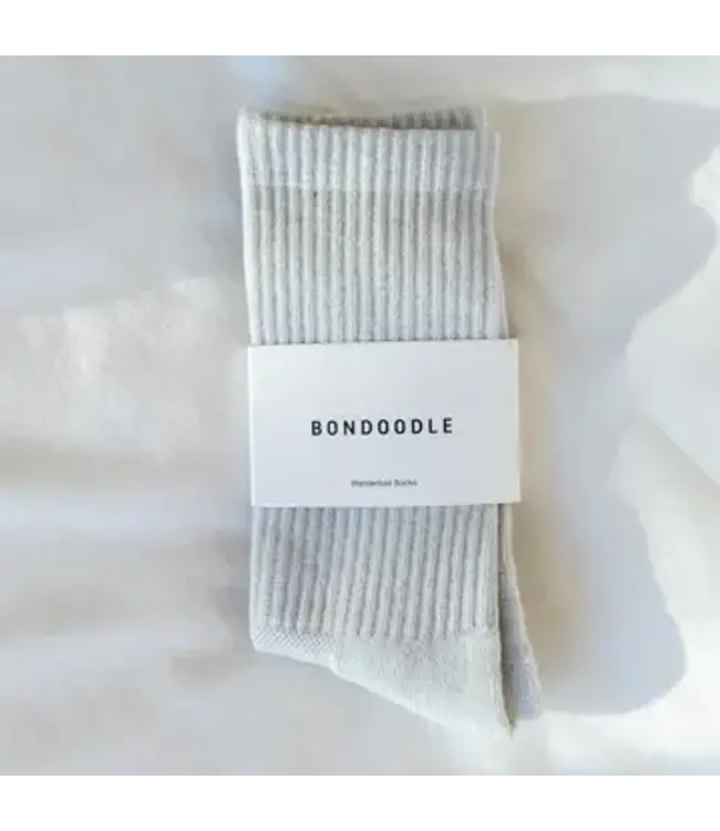 Bondoodle Women's Ribbed Crew Sock-Sport/Athletic