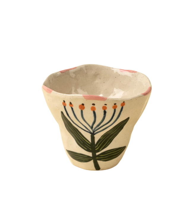 Indaba Flora Pottery Cup