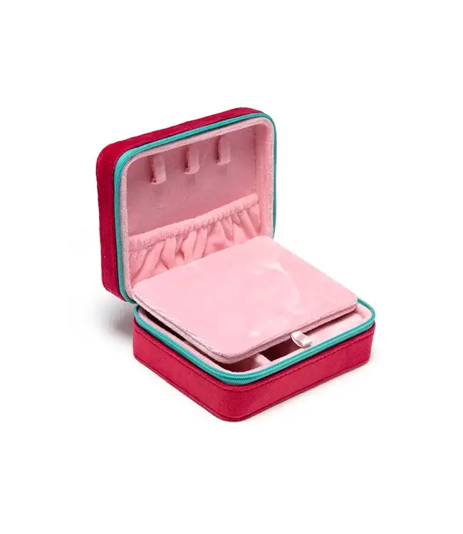 Velvet Jewelry Zip Case