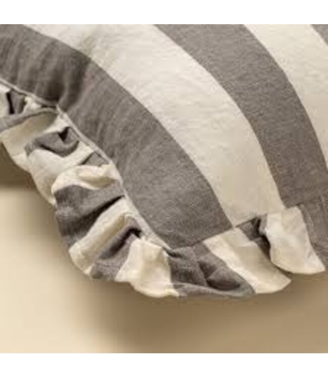 Indaba 20x20 Ruffle Thick Stripe Pillow