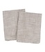 Indaba Chef Stripe Tea Towels S/2, Mink