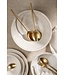 Indaba Tide Salad servers S/2 Tumbled Gold