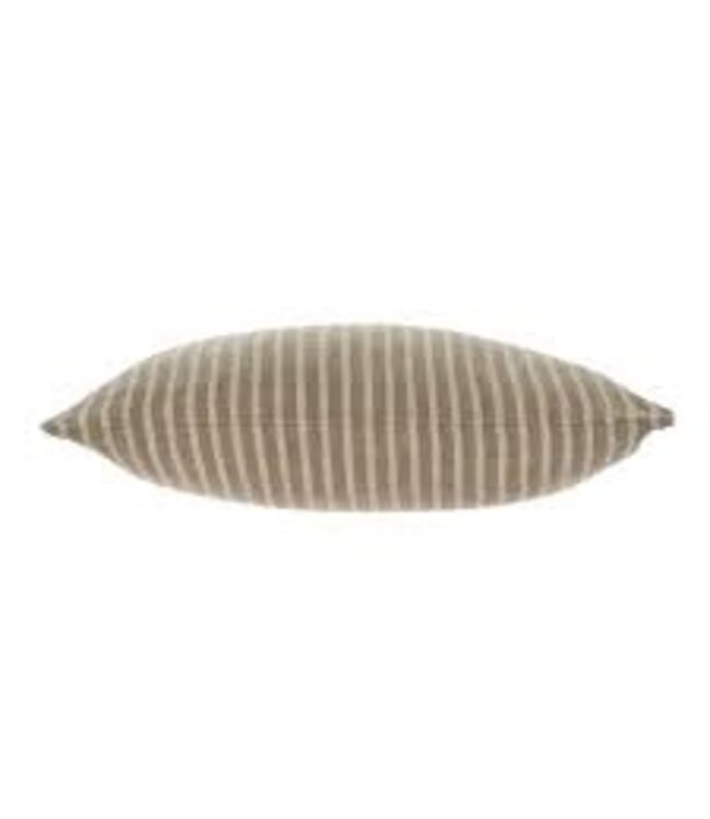 Indaba 16x24 Pinstripe Linen Pillow, Natural