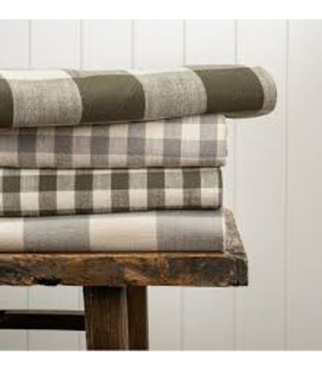 Indaba Somerset Gingham Tablecloth Grey