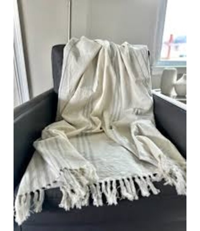 Indaba Bungalow Throw, Grey