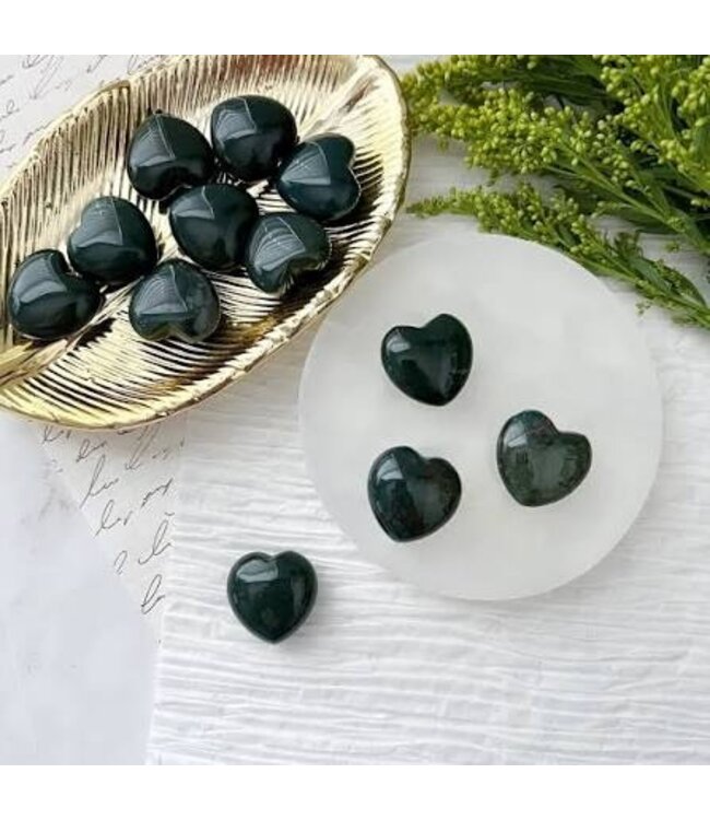 Indaba Mini Soapstone Heart - Black