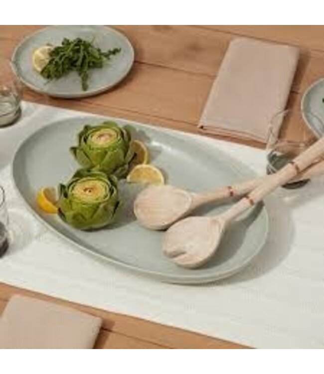 Casafina Pacifica Oyster Grey Oval Platter