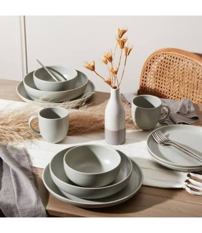 Casafina Pacifica Oyster Grey Dinner Plate
