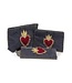 Sm Velvet Pouch w/3D Heart