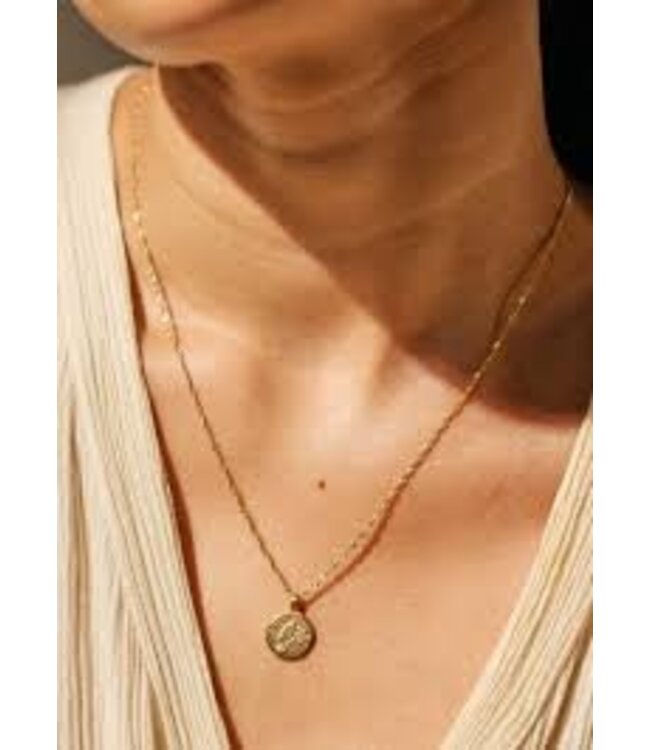 Lover's Tempo Demi-fine Dove Coin Necklace