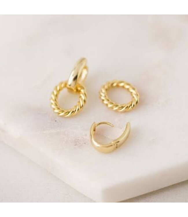Lover's Tempo Blanche Click Hoop Earrings