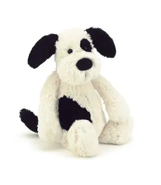 Jellycat Bashful Little Cream & Black Puppy