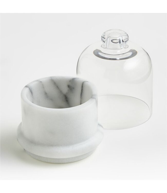 Marble White Butter Dish