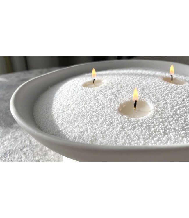 Forpost Trade Inc Pearled Candle Sand - White