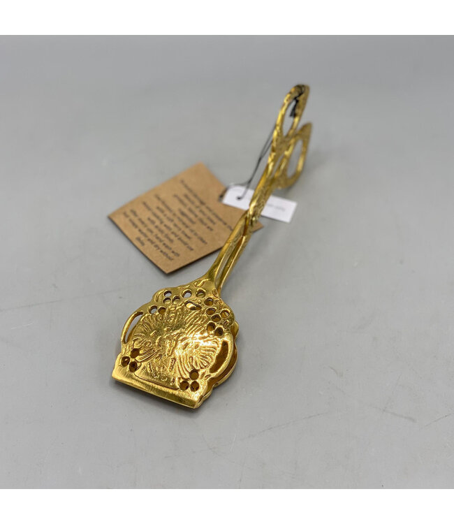 Embossed Brass Tongs