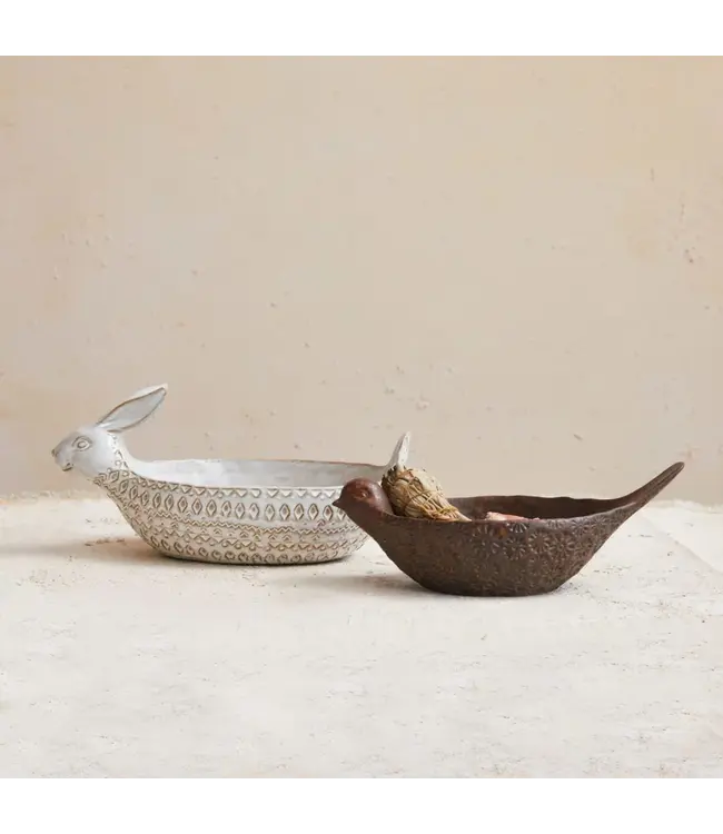 Stoneware Bird Bowl