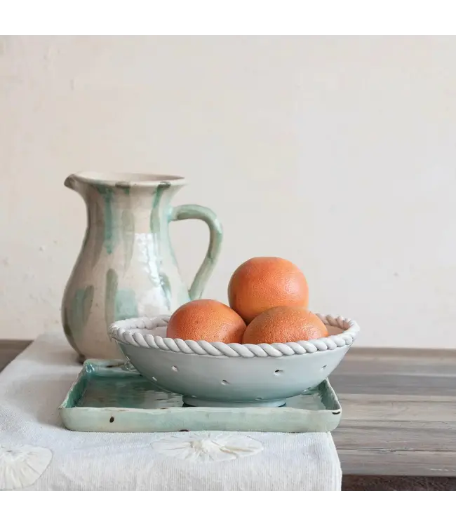 Stoneware Berry Bowl White