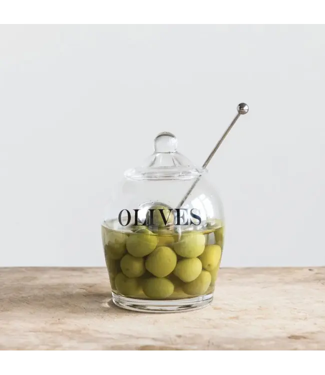 Glass Jar W/ Stainless Steel Spoon