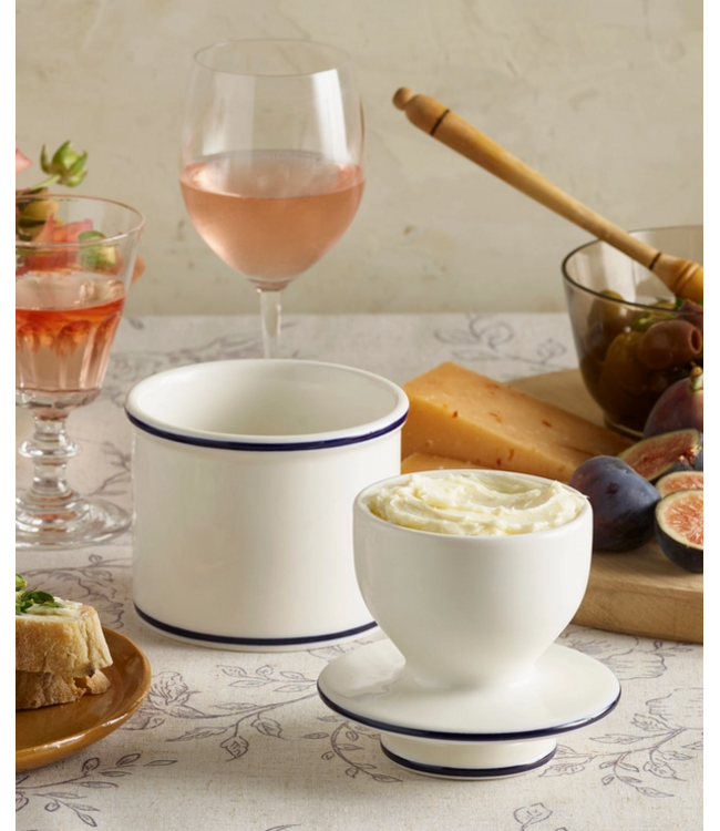 LeBistro Blue Trim - The Original Butter Bell