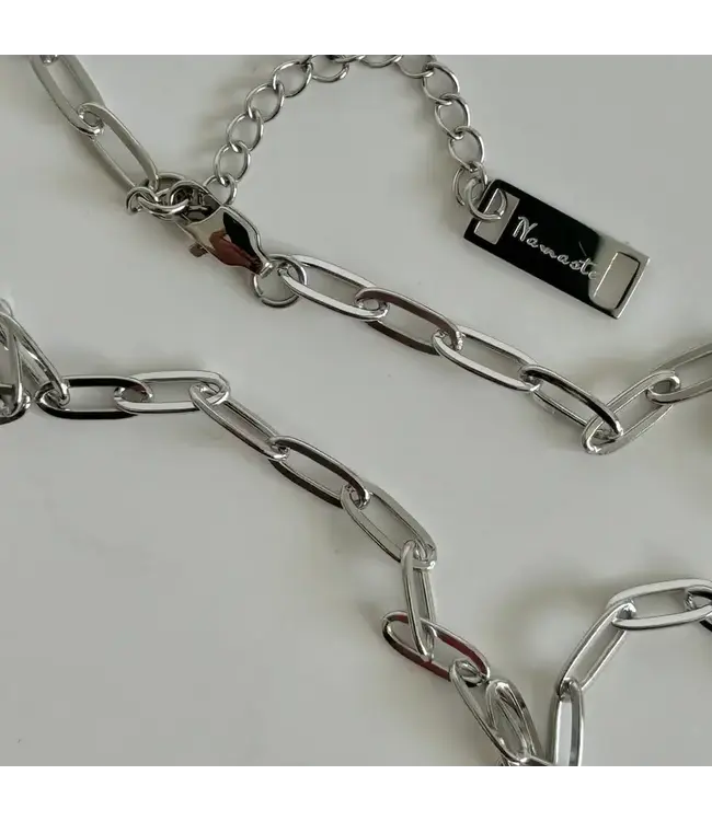 Namaste Jewelry Paperclip Necklace - Silver