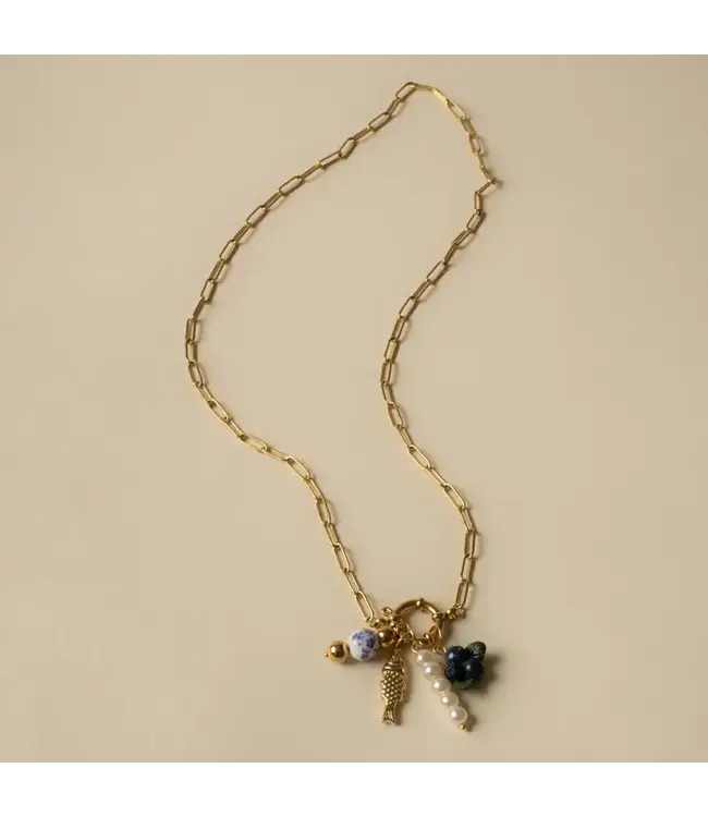 Hunter & Hare Milla Fish & Friends Charm Necklace