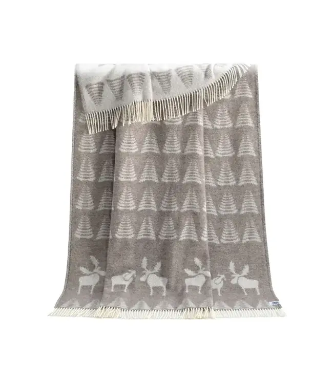 Sheep Soft Grey Pure Wool Throw