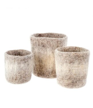 Indaba Felt Ombre Pots