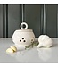 Stoneware Garlic Storage Jar W Lid