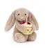Jellycat Bashful Beige Bunny 'Birthday'