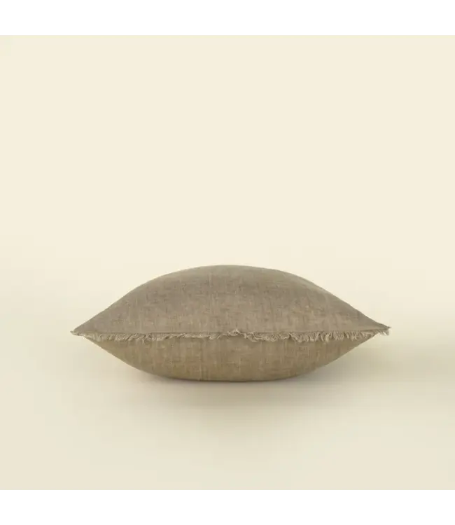 Indaba Lina Linen Pillow 20x20 ALMOND