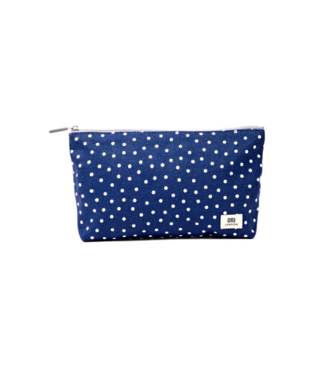Ori London Maida Vale Pouch in Navy Polka Dot