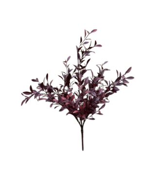 18" Burgundy Willow Leaves Bush