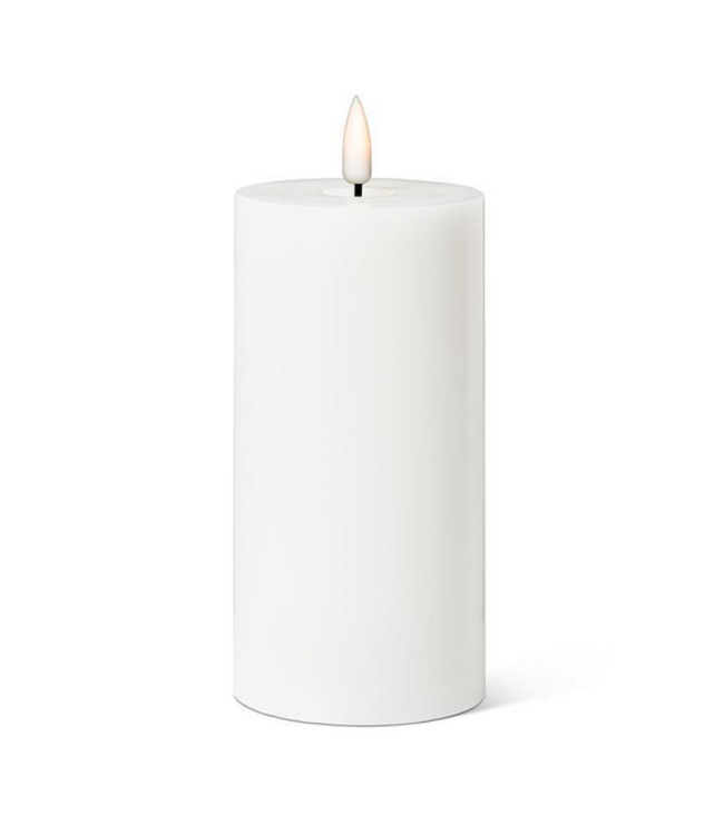 White LED Pillar Candle